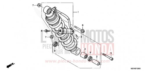 COUSSIN ARRIERE NT700VB de 2011